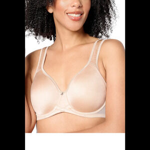 Breezies Signature Shine Unlined Underwire Support Bra Sunbeige - Regular